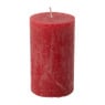 Kaars rustiek - rood - ø7x12 cm