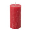 Kaars rustiek - rood - ø5x10 cm