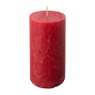 Kaars rustiek - rood - ø5x10 cm