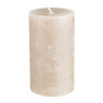 Kaars rustiek - taupe - 7x12 cm