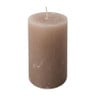 Kaars rustiek - taupe - 7x12 cm