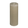 Kaars rustiek - taupe - 7x18