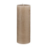 Kaars rustiek - taupe - 7x18