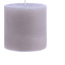 Kaars rustiek - taupe - ø10x10 cm