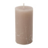 Kaars rustiek - taupe - 5x10 cm 