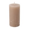Kaars rustiek - taupe - 5x10 cm 