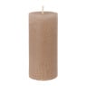 Kaars rustiek - taupe - 5x10 cm 