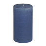 Kaars rustiek - donkerblauw - ⌀7x12 cm 