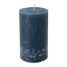Kaars rustiek - donkerblauw - ⌀7x12 cm 