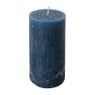 Kaars rustiek - donkerblauw - ø5x10 cm