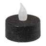 LED waxinelichten - zwart - set van 4