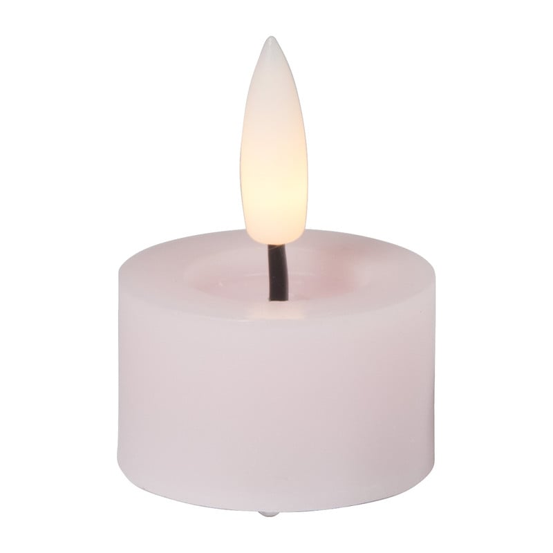 LED waxinelichten - roze - set van 3