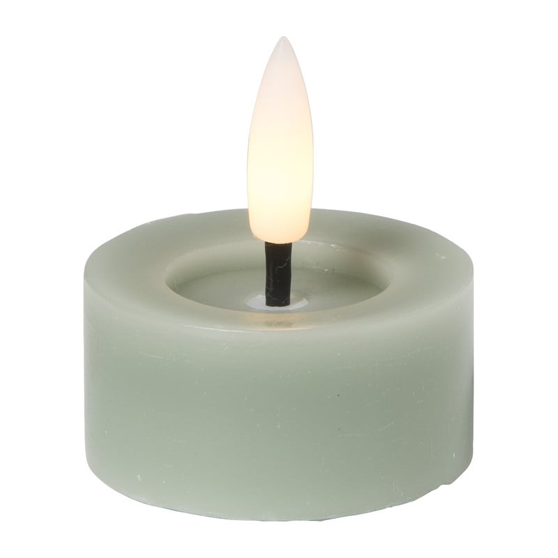 LED waxinelichten - groen - set van 2