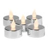 LED waxinelichten - zilver - set van 5