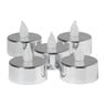 LED waxinelichten - zilver - set van 5