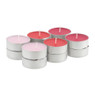 Maxi-theelichten mulberry - 9 branduren - 12 stuks
