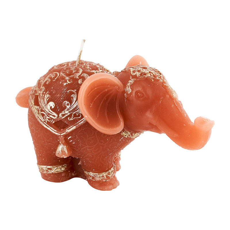 Kaars olifant - diverse varianten - 13,6x7x7,5 cm
