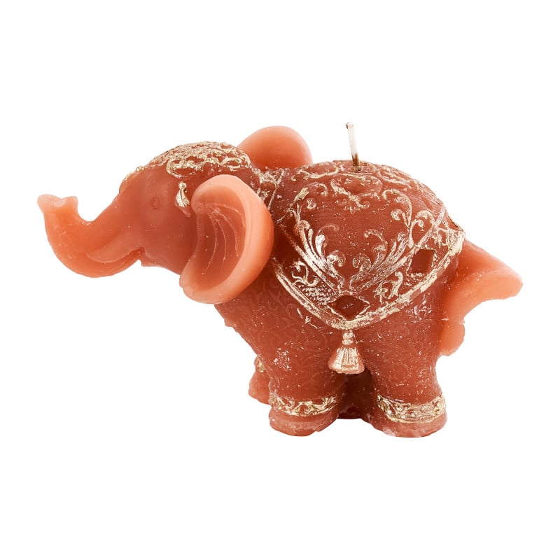 Kaars olifant - diverse varianten - 13,6x7x7,5 cm