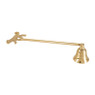 Kaarsendover luipaard - goud - 28 cm 