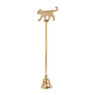 Kaarsendover luipaard - goud - 28 cm 
