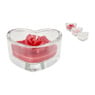 Geurkaars in hart glas - diverse kleuren 