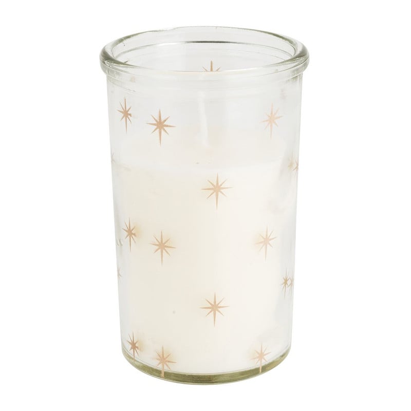 Kaars in glas - gouden print