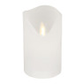 LEDkaars met bewegende vlam - wit - 7.5x12 cm