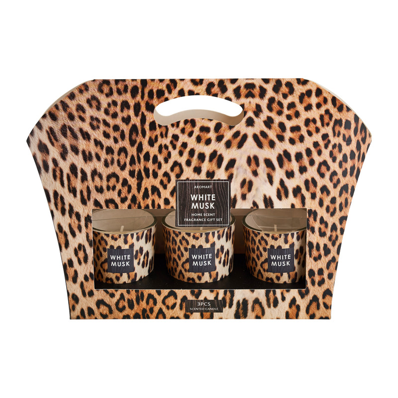 Kaars in glas cadeauset