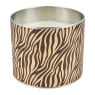 Geurkaars in blik - zebra - ø12 cm