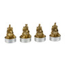 Theelicht olifant - goud - 4 stuks