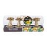 Theelichten palmboom - goudkleurig - set van 4
