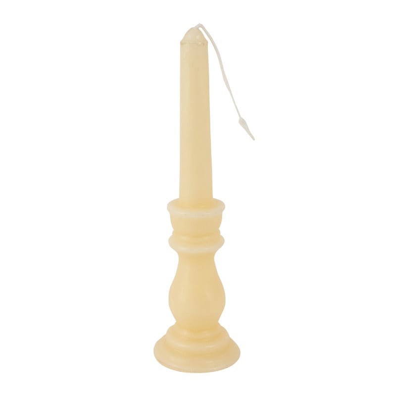 Kaars kandelaar - ivoor - 25.5 cm