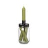 Kandelaar jar - groen - ø7.8x15.5 cm