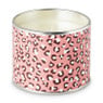 Kaars in blik pinkpanter print - ø10 cm
