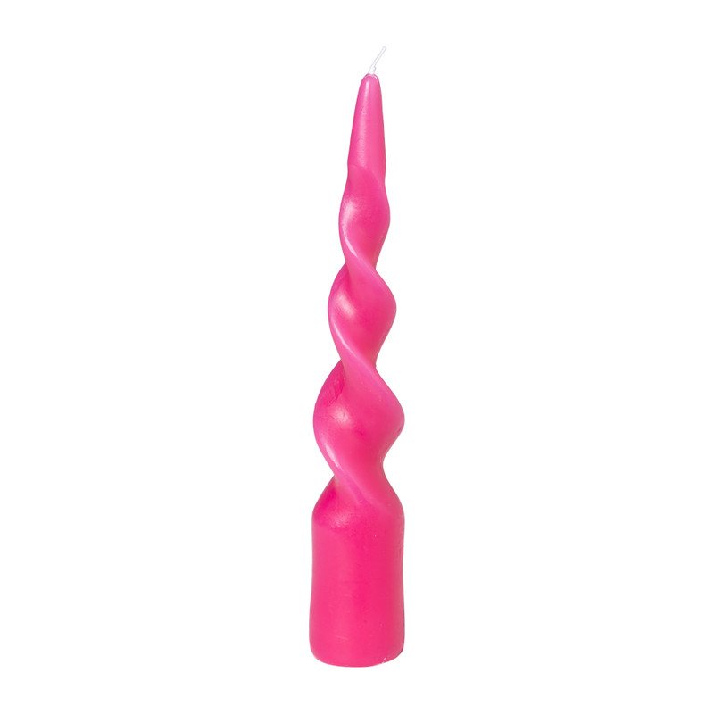Dinerkaars staand twist - roze - ø4.5x26 cm