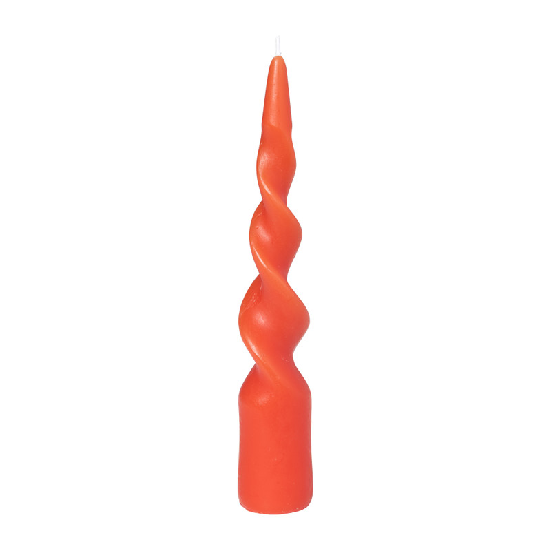 Dinerkaars staand twist - rood - ø4.5x26 cm