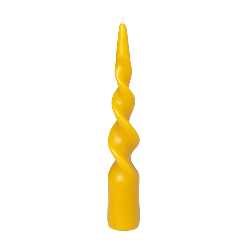 Dinerkaars staand twist - geel - ø4.5x26 cm