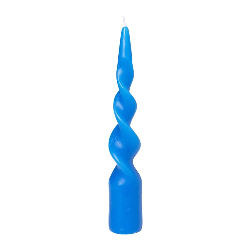 Dinerkaars staand twist - blauw - ø4.5x26 cm