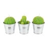 Cactus kaars in emmertje