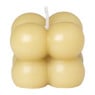Bubble kaars mini - beige - 4x4x3.5 cm