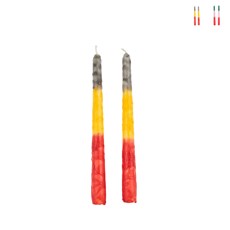 Druipkaars gekleurd - 25.5x4x2.5 cm - diverse varianten