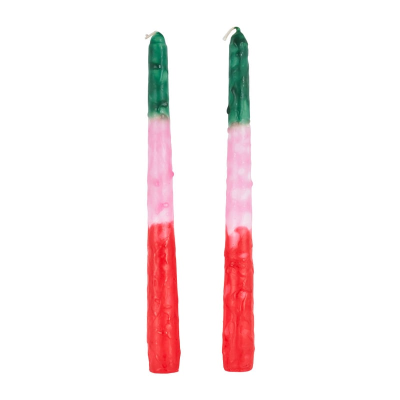 Druipkaars gekleurd - 25.5x4x2.5 cm - diverse varianten