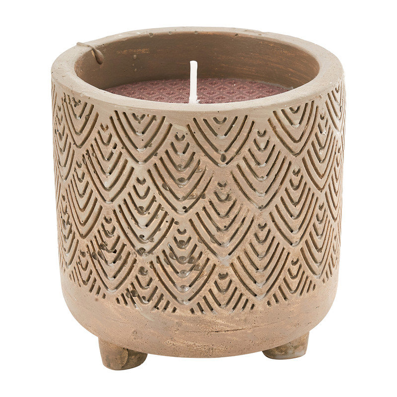 Kaars in pot - diverse varianten - 10x10,5 cm