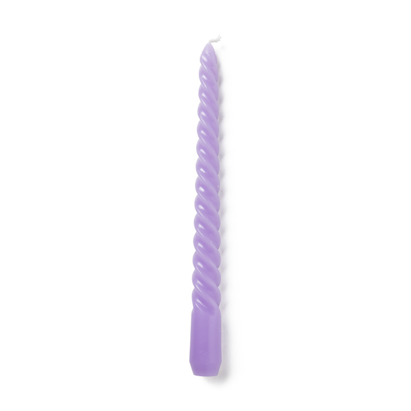 Gedraaide kaarsen - set van 6 -20 cm