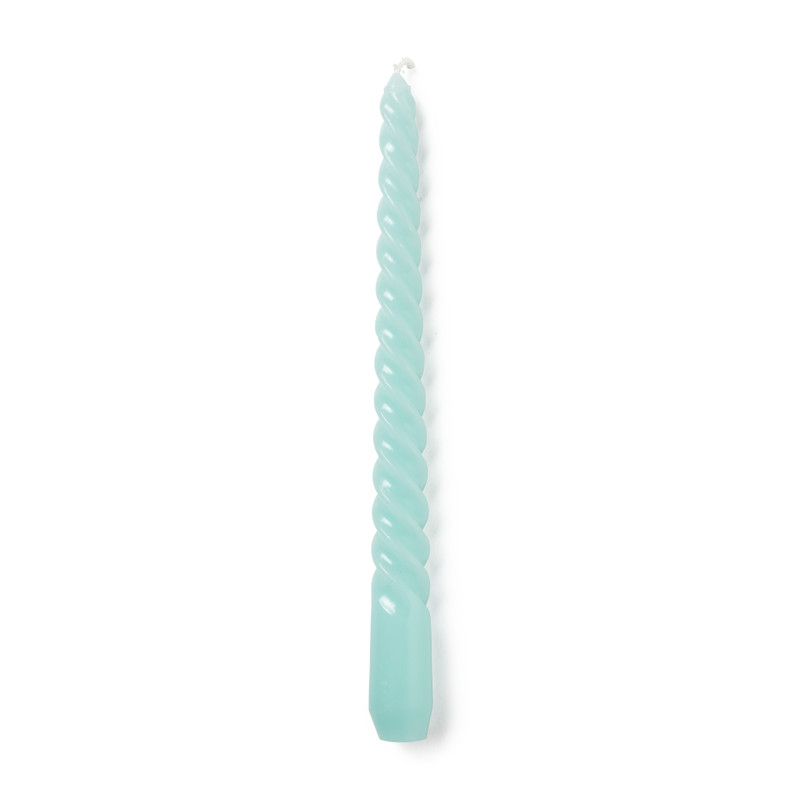 Gedraaide kaarsen - set van 6 -20 cm