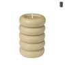 Kaars ribbel - diverse kleuren - ⌀6x9.5 cm 