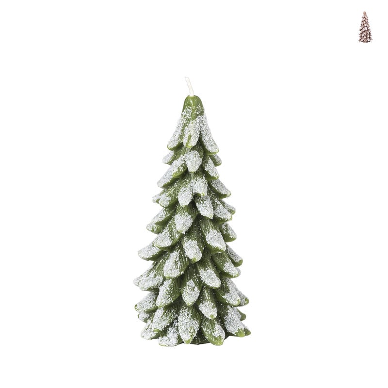 Sierkaars kerstboom - diverse kleuren - 8x16.5 cm