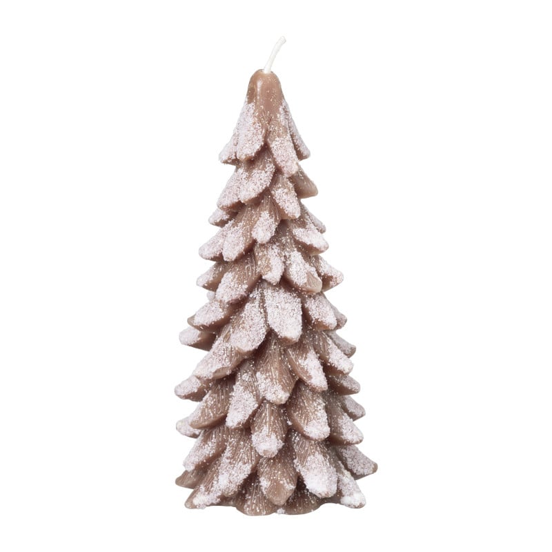 Sierkaars kerstboom - diverse kleuren - 8x16.5 cm