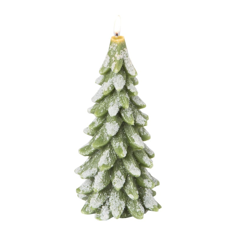 Sierkaars kerstboom - diverse kleuren - 8x16.5 cm