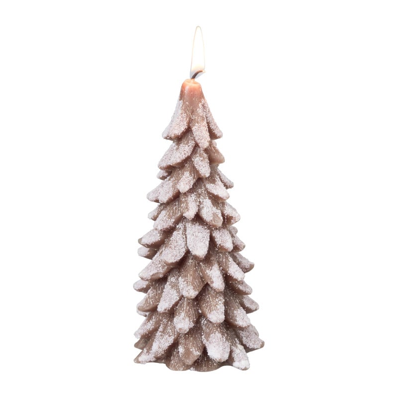 Sierkaars kerstboom - diverse kleuren - 8x16.5 cm